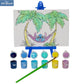 Innovative Designs Disney Lilo and Stitch Canvas Paint Set for Kids with 3 Canvases, Acrylic Paint, Paintbrush, & Easel