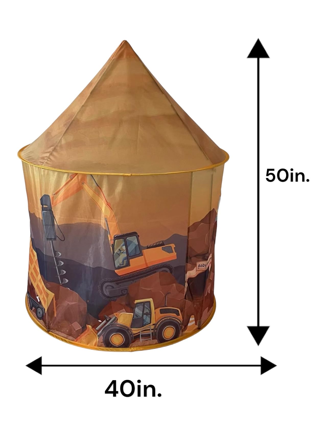 Playhouse for Boy Girl - Play Tent for Kids Toddlers, Pop Up Portable Toy Gift, Indoor Outdoor Airfort Bed Fort Party Room Airplane Bulldozer