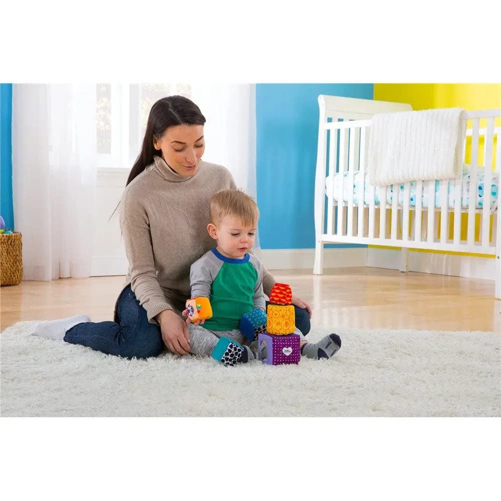 LAMAZE Mix & Match Activity Toy Blocks, Multi