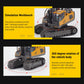 RCTRORCARY Remote Control Excavator Digger with Lights and Sound Effects, 1:20 2.4G 11CH Alloy Construction Vehicles, 360° Rotation Construction Car