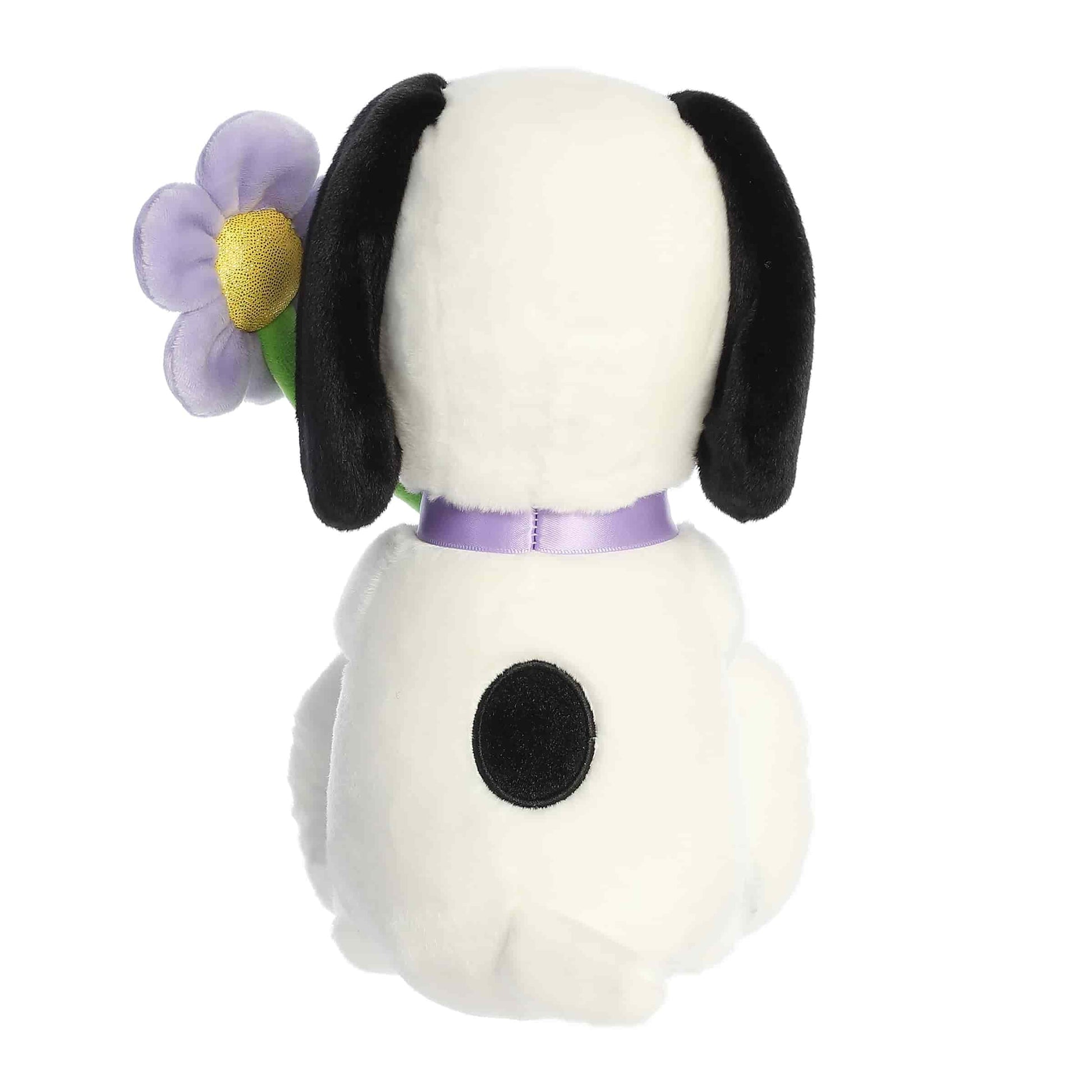 Aurora Adorable Peanuts Snoopy Stuffed Animal - Officially Licensed Toys For All Snoopy Fans - Seasonal Plush For The Spring Season - Purple Flower 9