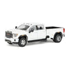 Greenlight 1/64 2022 GMC Sierra 3500HD Denali Dually Pickup Truck, White Frost 51678-B