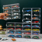 YYDS 1:64 Display Case,8 Compartments Clear Showcase Organizer,Matchbox Display Cabinet for Mini Cars, Hot Wheels?4 Pack Display Case