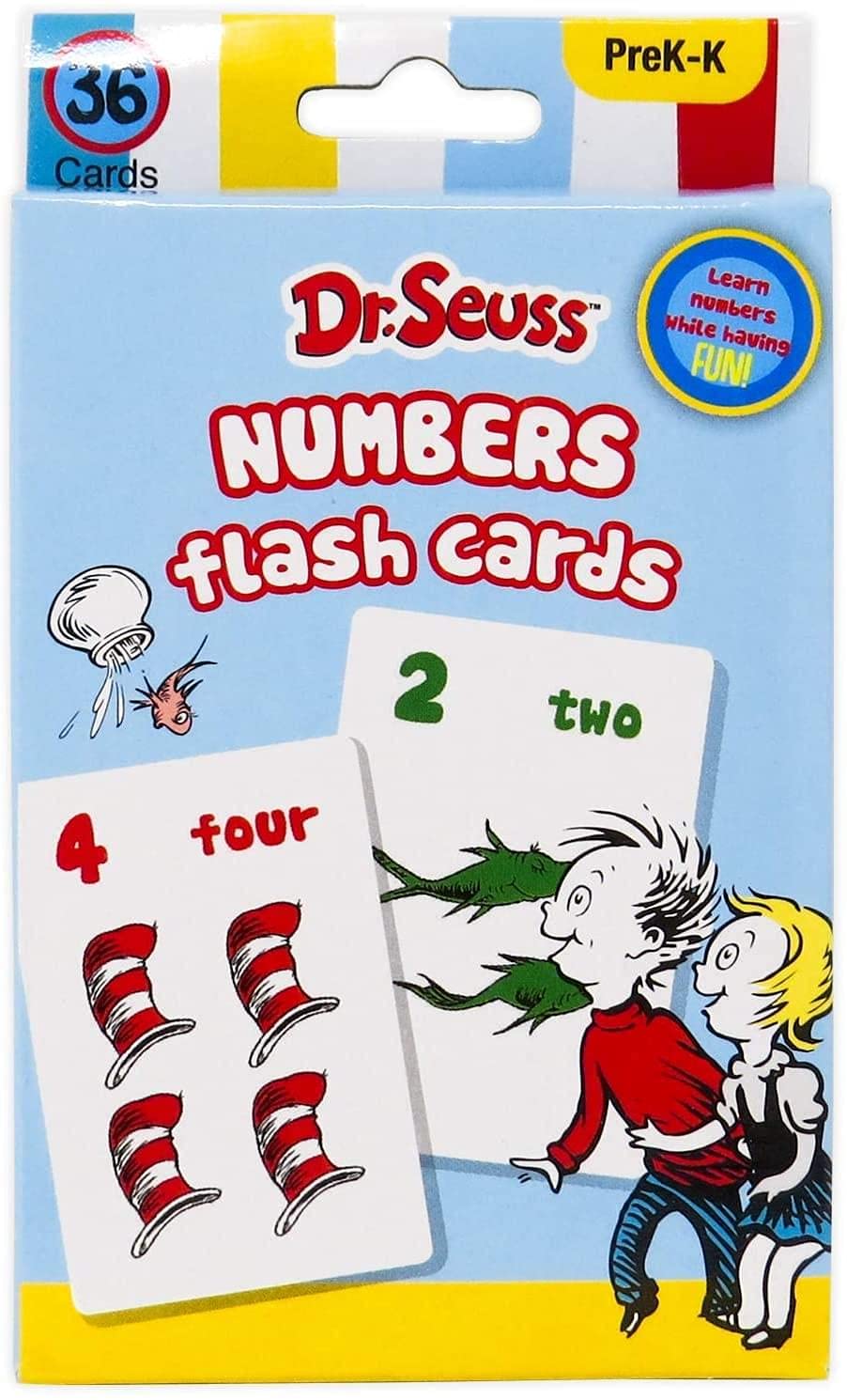 Leap Year Dr. Seuss 4-in-1 Educational Flash Cards Value Pack | Abc's Alphabet, First Words, Colors & Shapes, and Numbers | for PreK to Kindergarten
