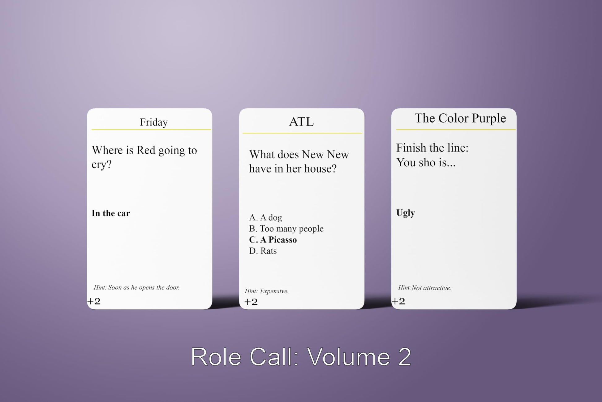 CP TIME Role Call: Blackbuster Edition - Movie Trivia Game for Adults, Black Culture Games, Family Fun, Great for Family Game Nights! (Volume 2)