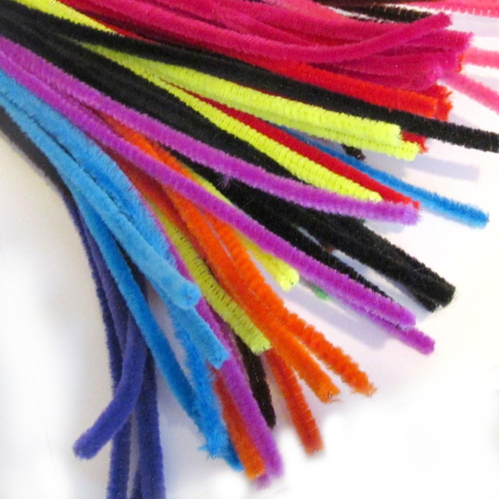The Crafts Outlet Chenille Stems, Pipe Cleaner, 12-inch (30-cm), 100-pc, Tan