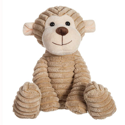Apricot Lamb Toys Plush Corduroy Monkey Soft Stuffed Animal for Kids 8.5''
