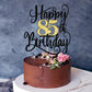 Ruscalin Happy 85th Birthday Cake Topper,85 Birthday Party Cake Decorations