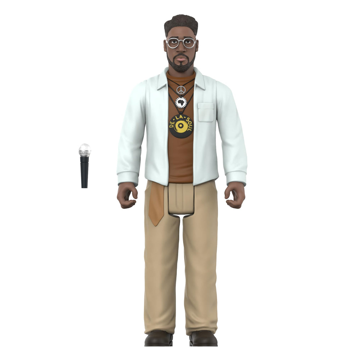 Super7 Reaction Figure De La Soul Kelvin Posdnuos Mercer (Me, Myself & I) - 3.75" De La Soul Action Figure with Accessory - Hip Hop Collectibles and