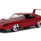 Jada Toys Fast & Furious Dom's Dodge Charger Daytona DIE-CAST Car, 1: 24 Scale Red (97060)
