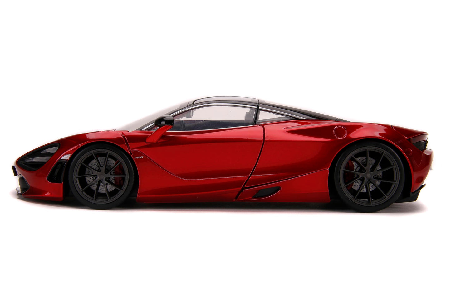 Jada Toys McLaren 720S Candy Red with Black Top Hyper-Spec 1/24 Diecast Model Car 32275