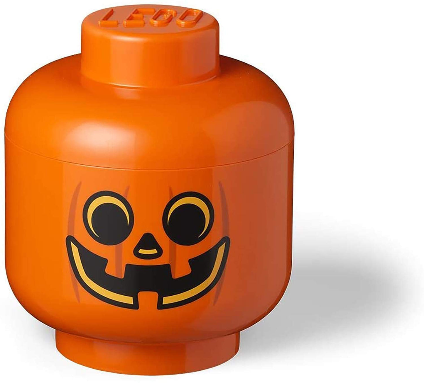 Lego Storage Head (Large) - Pumpkin