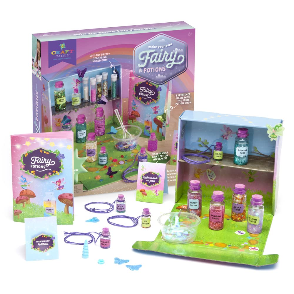 Craft-tastic - Fairy Potions Craft Kit - Make 9 Magical Fairy Potions