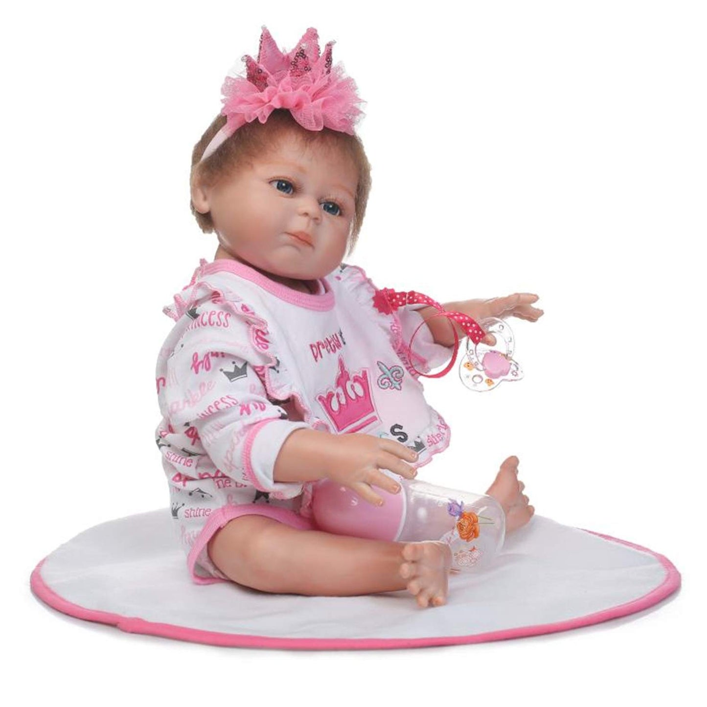 iCradle Silicone Full Body Reborn Baby Dolls Twins Boy and Girl 20 inch Anatomically Correct Newborn Size Bebe Look Real Washable Toys for Toddler