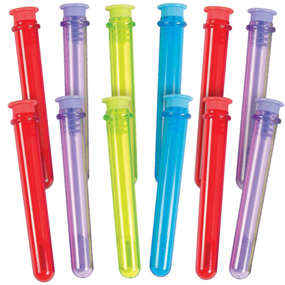 Fun Express Science Party Bubble Bottles - Toys - VBS Vacation Bible School Supplies/Decor - 12 Pieces