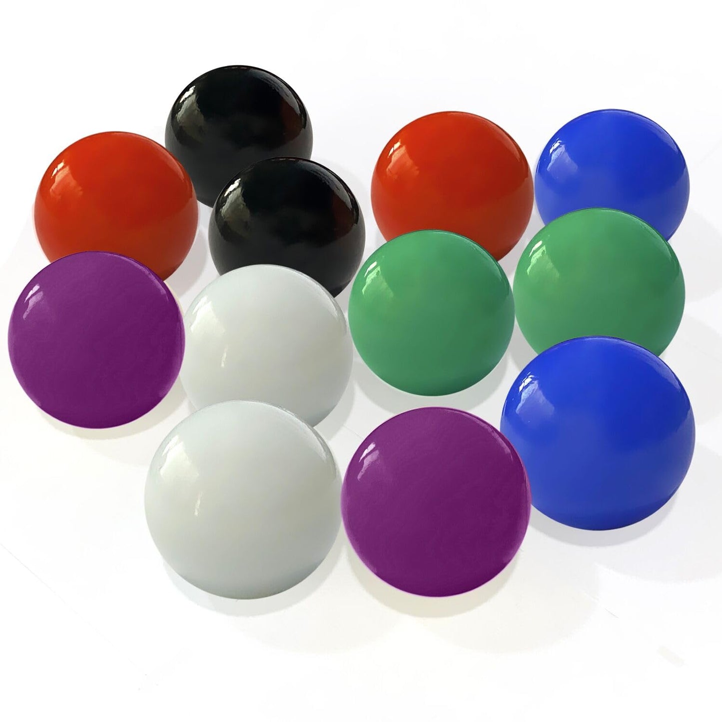 DODHEG 60 Pcs Acrylic Glass Marbles 0.63 inch Multicolor