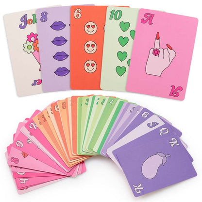 xo, Fetti Bachelorette Party Card Game, Rainbow Deck of Playing Cards, Poker - Bachelorette Party Decorations, Bride to Be Gift, Bach Party Ideas