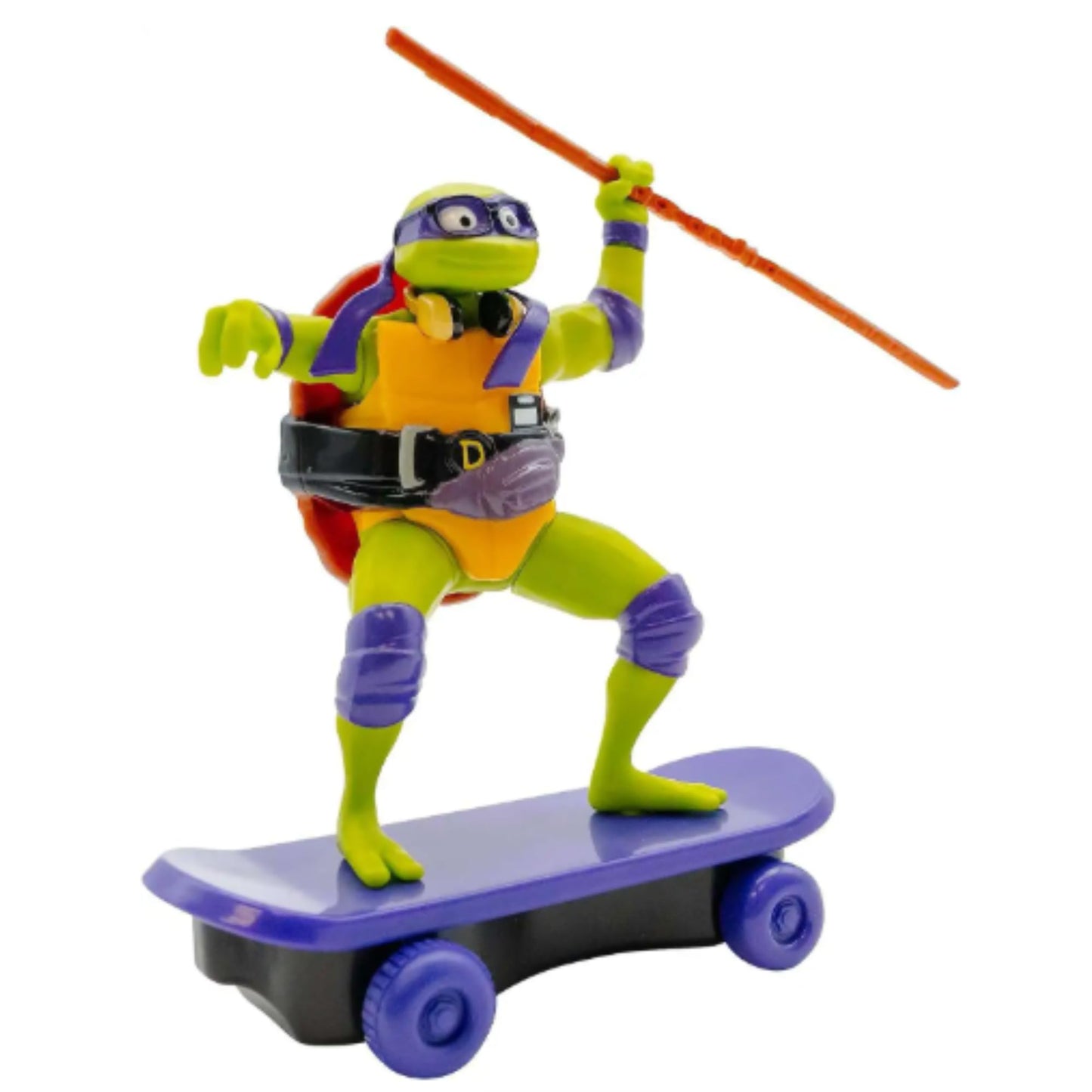Teenage Mutant Ninja Turtles Sewer Shredders Pull Back 6" 15cm Racers on Skateboards - (Set of 4 - Michaelangelo, Raphael, Donatello & Leonardo)