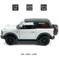 2-Door Bronco Badlands Model Car 1/36 Scale Diecast Toy Cars Metal Alloy Children’s Vehicles, Pull Back Doors Open, Black Rim, Mens Collection, Kids