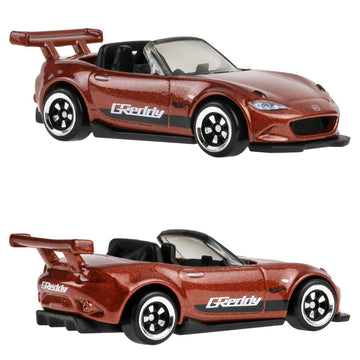 Hot Wheels Silver Series '15 Mazda MX-5 Miata [Orange] Compact Kings 4/5, 1:64 Scale Diecast Toy Vehicle