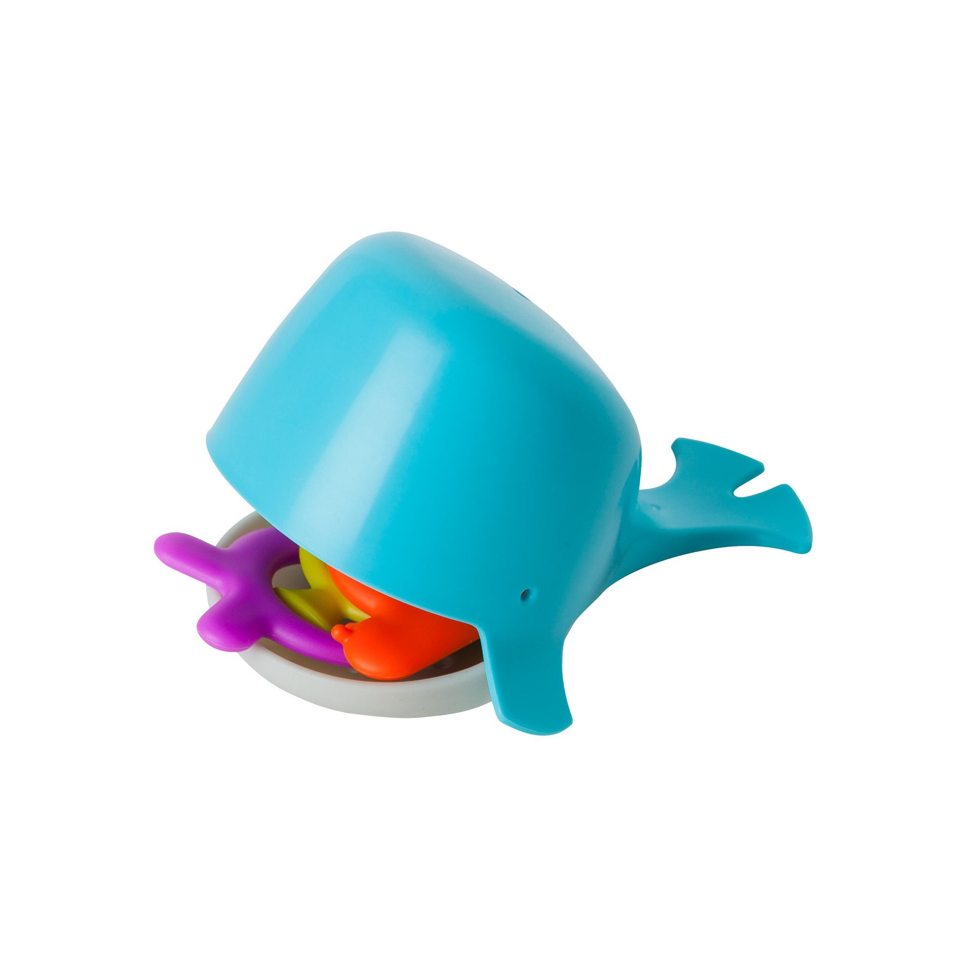 Boon Chomp Whale Bath Toy - Interactive Baby Bath Toys for Sensory Fun - Sensory Toddler Toys for Bath Time - Baby Gifts and Toddler Water Toys - Aqua