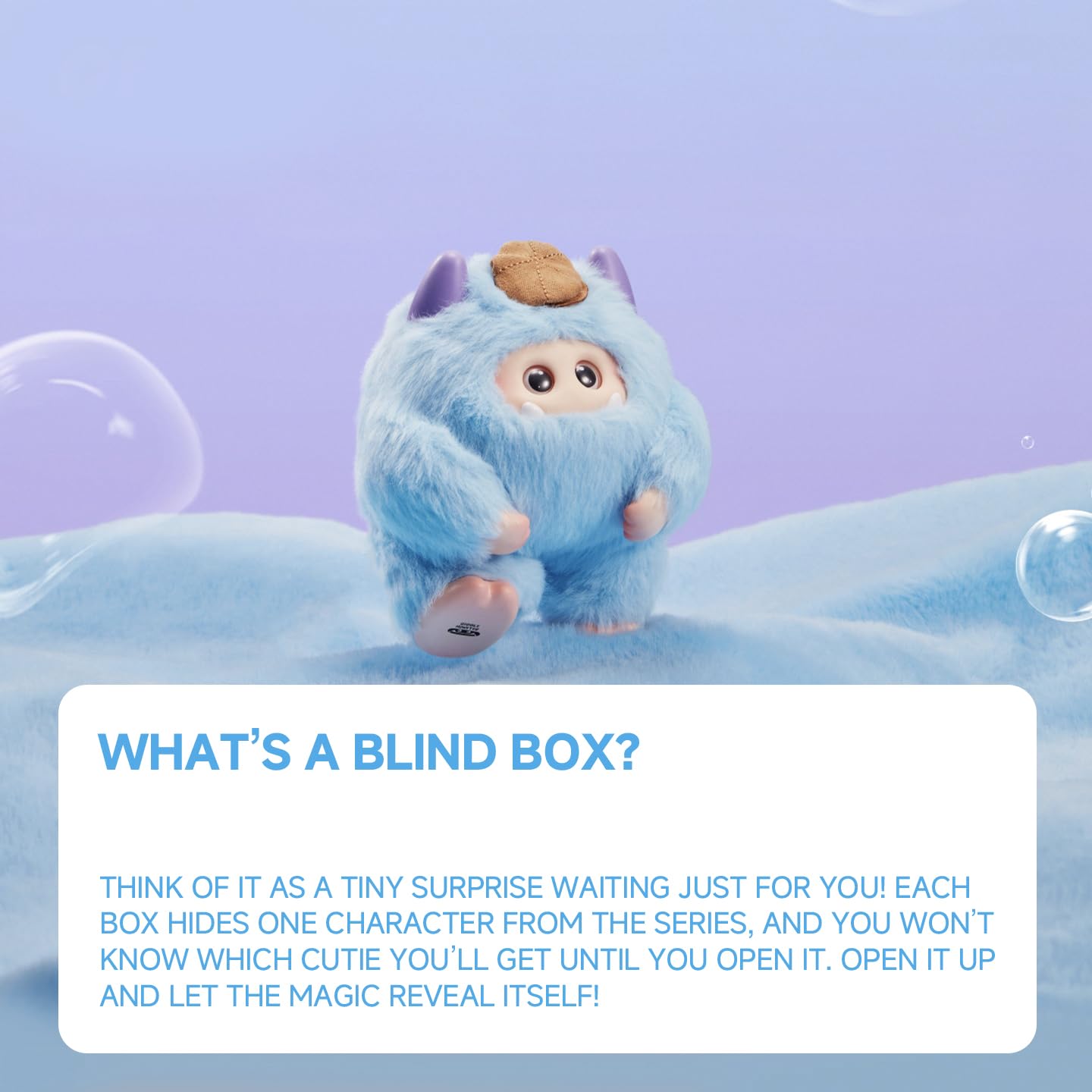 OHKU Giggle Monster Marshmallow Dreams Series Vinyl Plush Blind Box Random Design Action Figures Collectible Toys Home Decorations Holiday Birthday