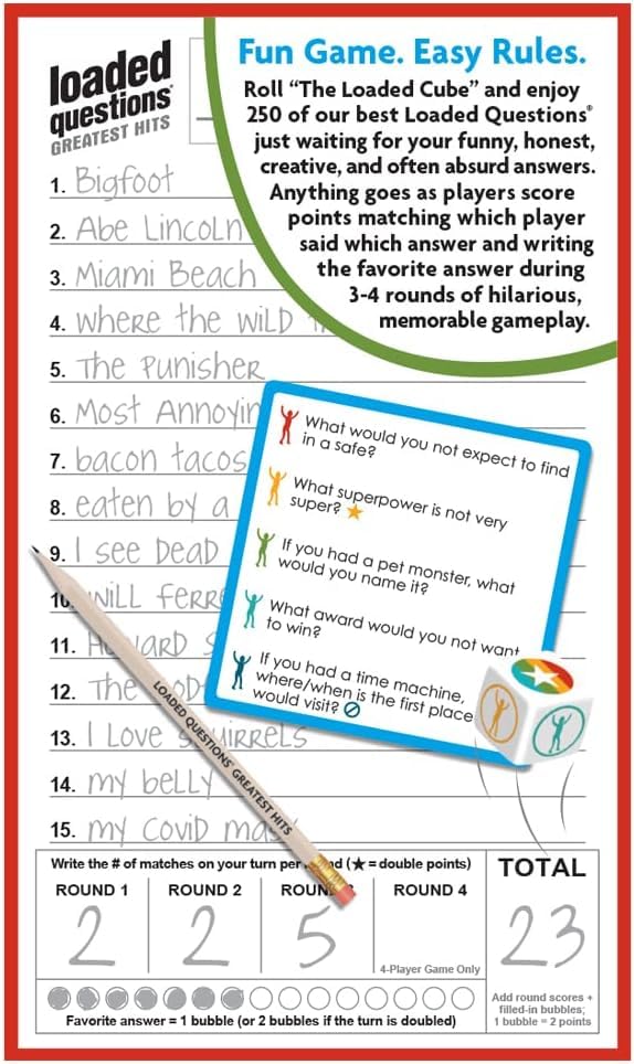 LOADED QUESTIONS Greatest Hits- The Greatest Family / Party Game Ever!