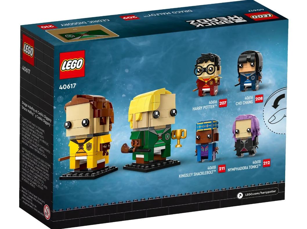 LEGO Brickheadz 40617 - Draco Malfoy™ & Cedric Diggory