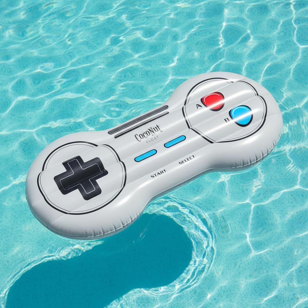Coconut Outdoor Retro Game Controller Inflatable Float, Giant 6 Foot