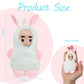 YOYOExment 4 Inch Mini Baby Dolls 6pcs Set Realistic Reborn Mini Babies with Air Bag for Sound Cute Small Baby Doll with Handmade Hook Cute Tiny Baby
