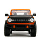 Jada Just Trucks 1:24 2021 Ford Bronco Die-Cast Car & Tire Rack, Toys for Kids and Adults(Orange)