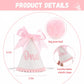 Kaniwati Pink Bow 1st Birthday Hat, Bow Girl 1st Birthday Hat, Pink Themed Decoration, Baby Girl Party Hat, Cake Smash Outfit(CXMZ-ONE-HDJ)