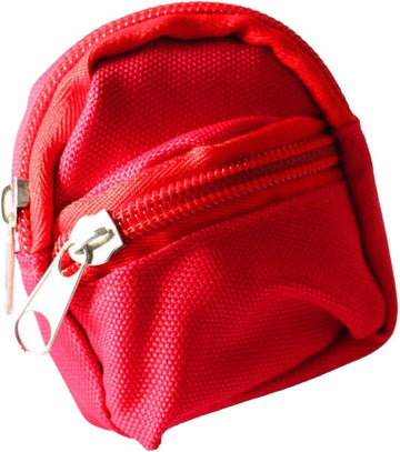 1Pc Red Mini Doll Backpack School Bag Model Dollhouse School Accessory for 1/6 Scale Dollhouse Dollhouse Décor,Simulation Mini School Bag