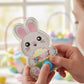 5.5 Inch Easter Bunny Water Ring Game, Handheld Puzzle Toy, Assorted Colors - 12 Count