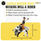 Little Buster Toys Bull Rider - Cowboy on Black and White Bucking Bull 1:16 Scale Rodeo Figurine Collectible Western Farm Display Model for Seasonal