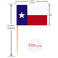 100 Pcs Texas Toothpick Flag Texas State Small Mini Cocktail Fruit Cupcakes Toppers Food Stick Flags Decorations