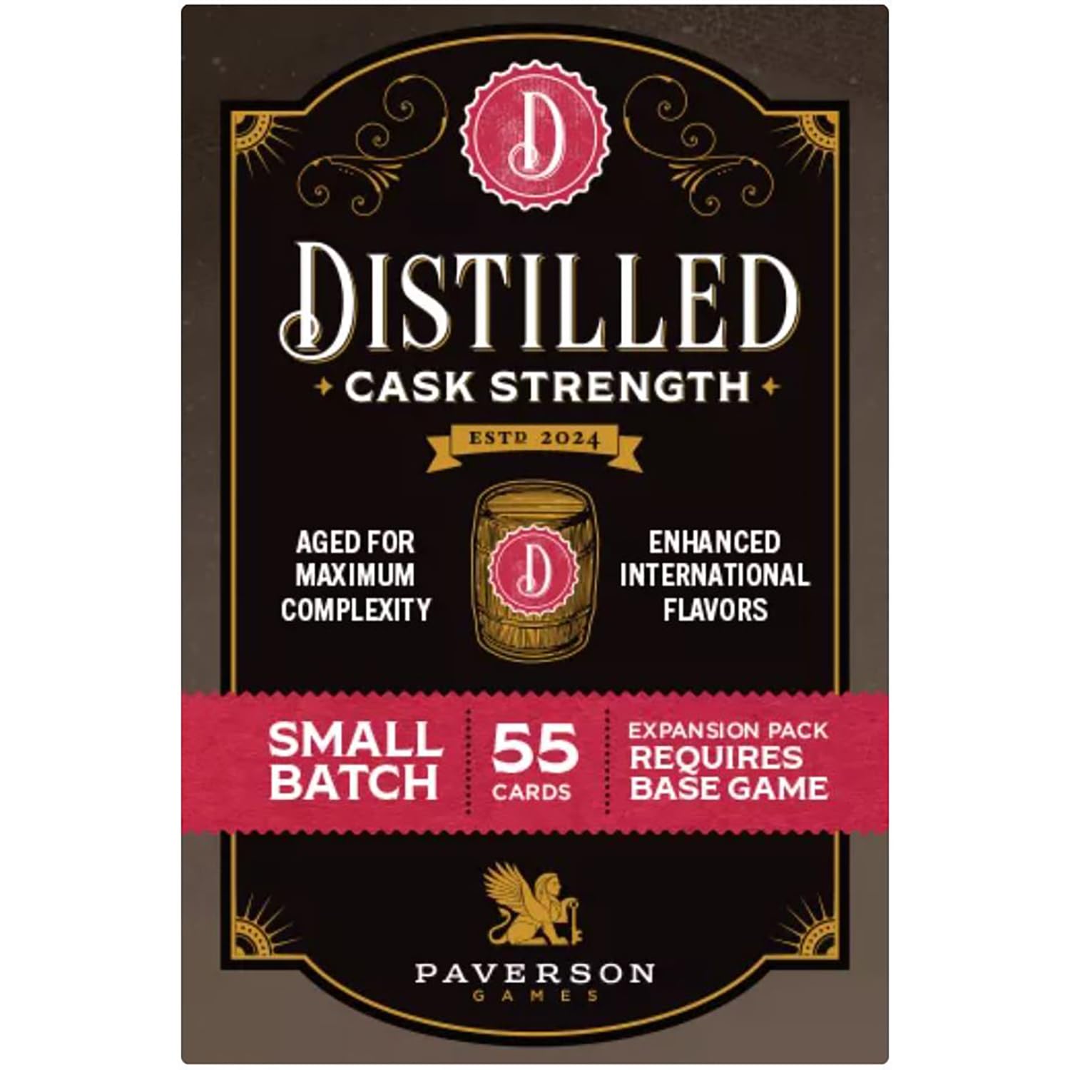 Distilled: Cask Strength - 55 Card Mini Expansion, Spiritied Strategy Board Game, New Upgrades & Flavors, Ages 14+, 1-5 Players
