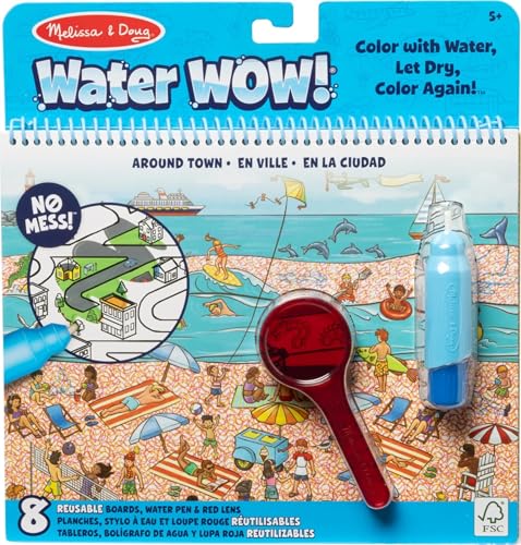 Melissa & Doug On the Go Water Wow! Reusable Water-Reveal Deluxe Activity Pad - Around Town