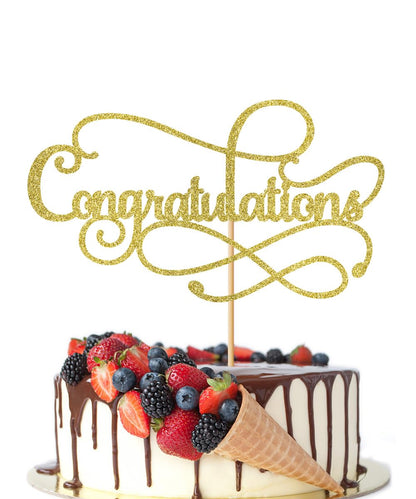 Crseniny Congratulations Cake Topper,Congratulations 2026 Graduation Cake Topper,Graduation, Wedding, Retirement, Birthday, Anniversary, Celebration