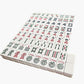 American Western-Style Mahjong Tiles - 166-Piece Set, Scratch-Resistant Melamine, Tiles Only (B Type)
