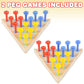 Triangle Peg Game Set of 2, Fun Board Games for Kids and Adults, Made with Wood and Plastic, Kid’s Learning Toys for Boys and Girls