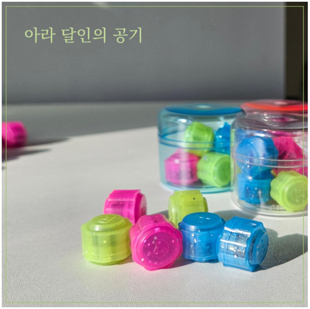 [Random] Korean Traditional Play Game 8PCS Gonggi Jack Stone Pebbles Set w/Round Case (4 Sets)