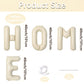 40 Inch Cream White HOME Balloon Banner - Large Ivory Alphabet Mylar Letter Balloons for Housewarming, New Home Party, Welcome Decorations, and Photo
