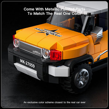 Mould King Speed Champion SUV Building Toys with Display Case, 27059 Model Car Kits, Race Car Building Kit for Adults Kids 8+ (414PCS)