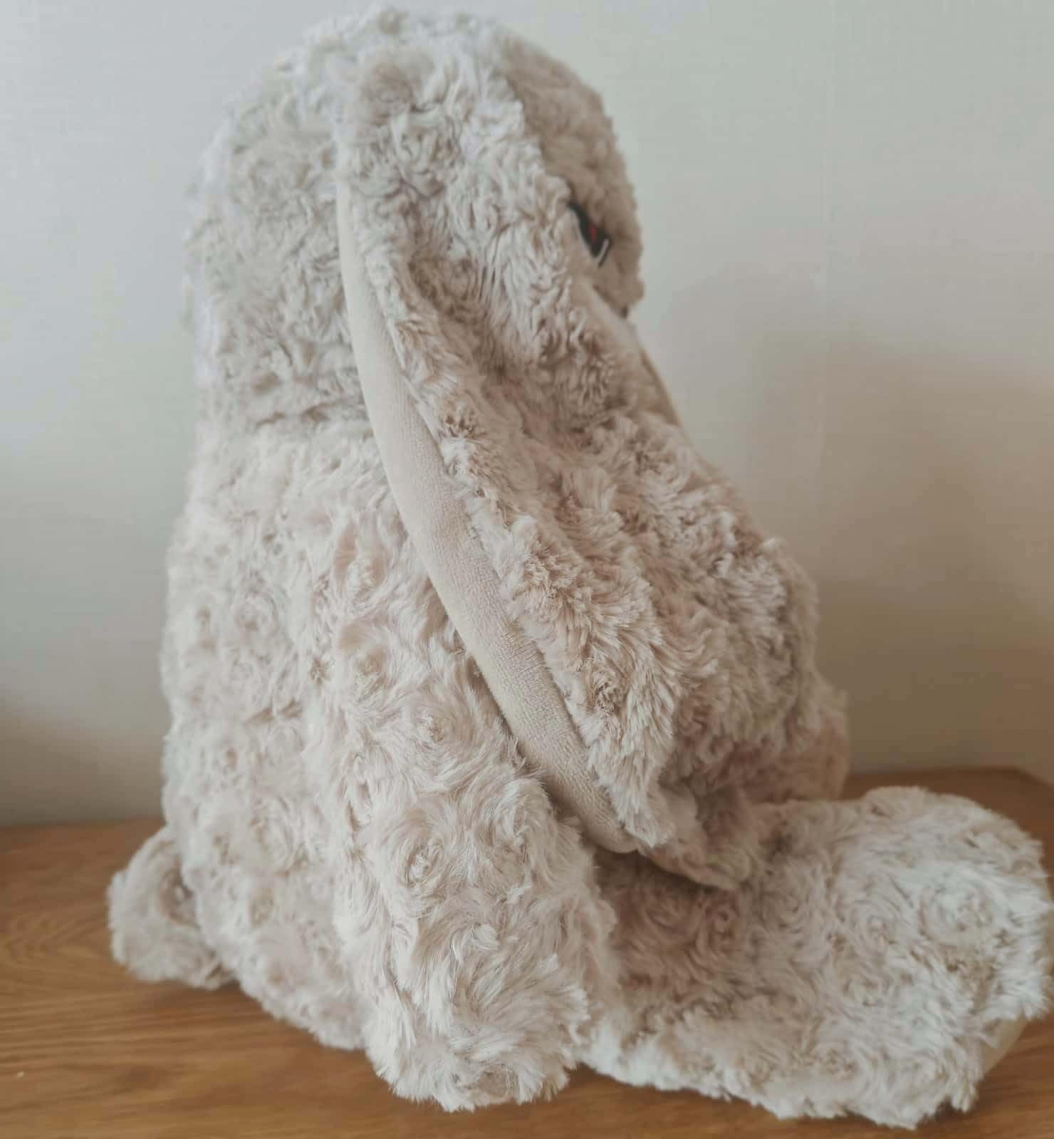 HWHXCZYH 19.6" Grumpy Bunny Plush, Funny Stuffed Animal Rabbit with Floppy Ears, Super Soft Moody Plushie Hug Pillow, Cute Gag Gift & Room Decor