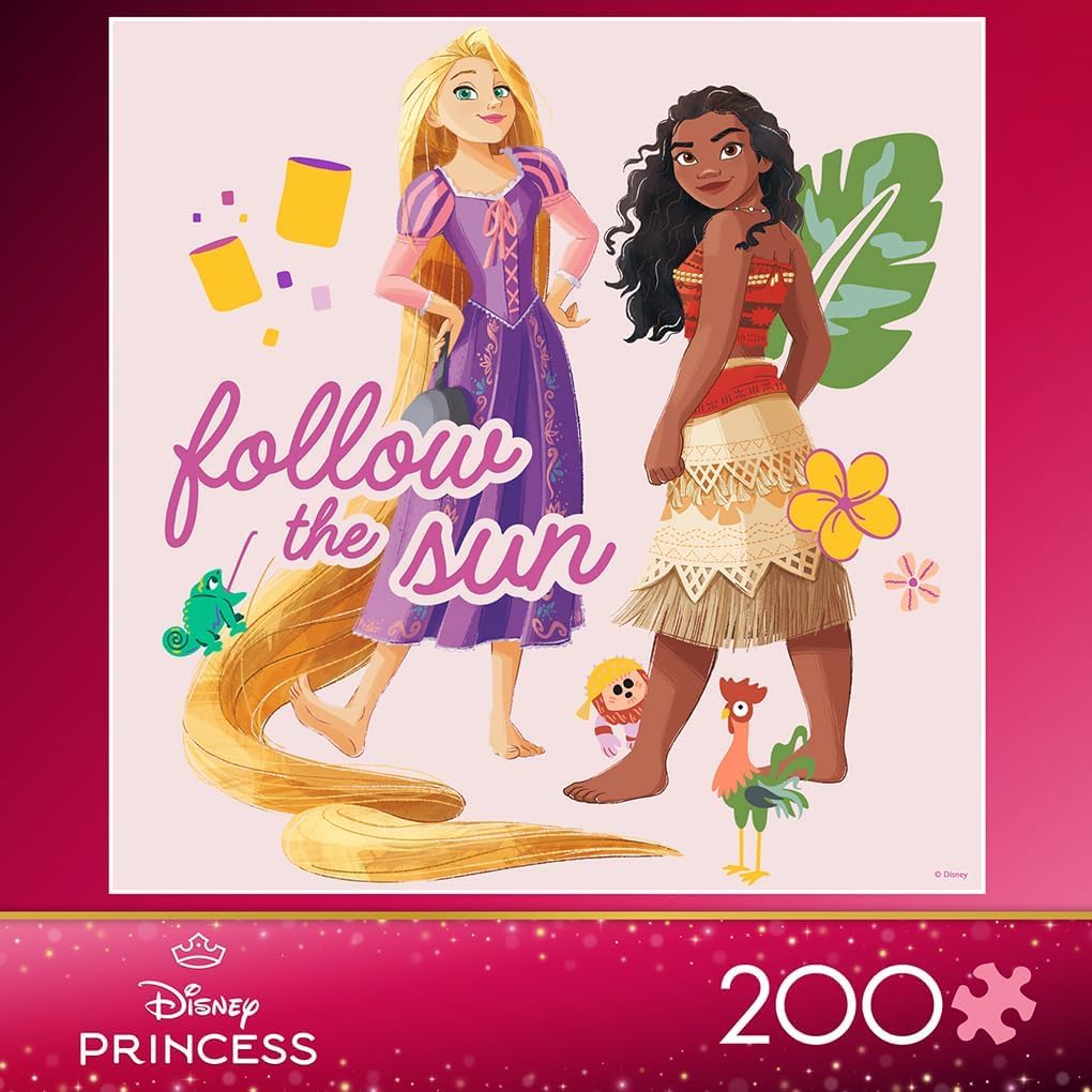 Ceaco - Disney Princess Rapunzel & Moana - 200 Piece Jigsaw Puzzle Ages 5+