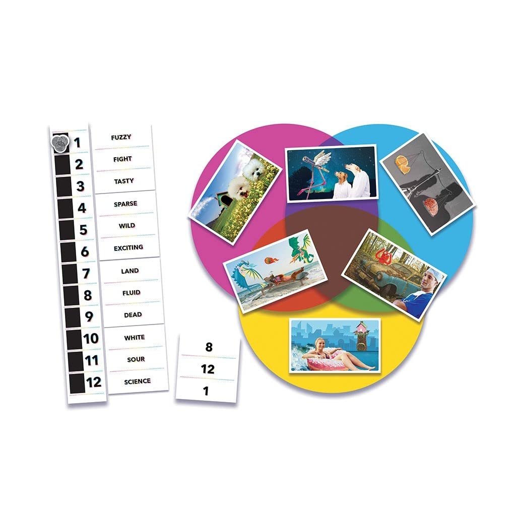 Venn Board Game | Family Game for 2+ Players | Cooperative & Competitive Gameplay Variations | Creative Word Association Game Featuring Unique