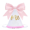 Bow 1st Birthday Hat for Girls - First Birthday Hat for Party Decorations