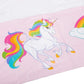 BLUE PANDA Unicorn Tablecloths - 3-Pack, 54 x 108 in, Pink & White Rectangular Plastic Disposable - Birthday Decoration & Rainbow Unicorn Party Table