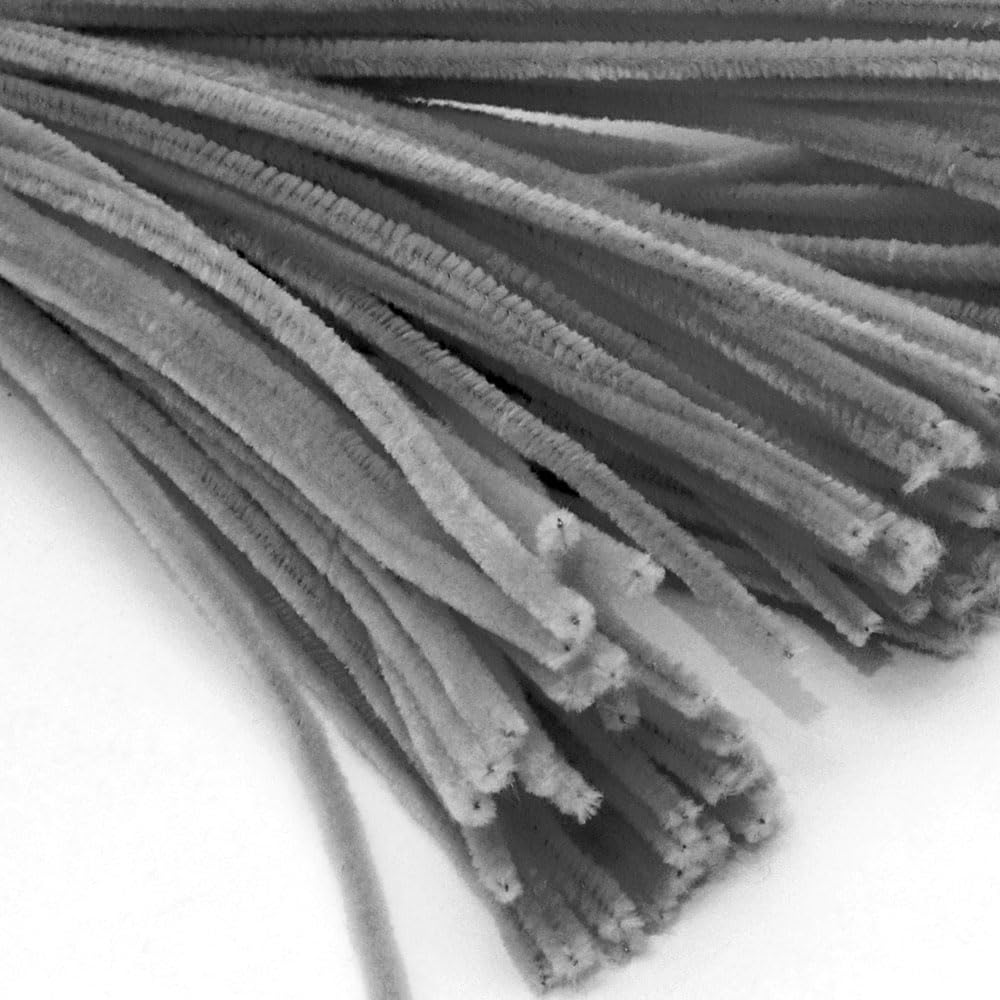 The Crafts Outlet Chenille Stems, Pipe Cleaner, 20-inch (50-cm), 50-pc, Light Brown